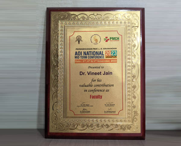 Mahavir ENT Hospital Award